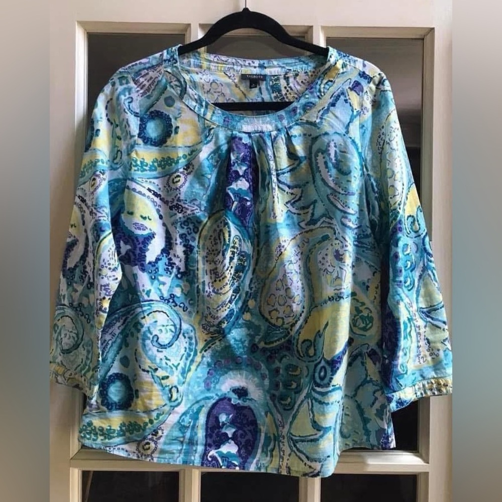 Talbots 8 Colorful Top